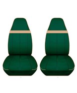 Front set car seat covers Fits 1985-2006 Jeep wrangler YJ-TJ-LJ green an... - £52.95 GBP