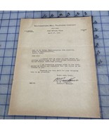 Southwestern Bell Telephone Company Ephemera Letter 1935 - €33,34 EUR