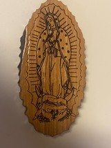 Our Lady of Guadalupe Olive Wood Magnet, New from  Bethlehem - £5.42 GBP