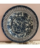 Vintage JUWC Blue &amp; White Chelsea Bird Hand Painted Chinese Porcelain Plate - $46.40