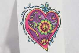 Temporary Tattoo (new) HIPPIE HEART - £3.49 GBP