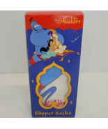 Vintage 90&#39;s Disney Aladdin Genie magic lamp Slipper Socks, new with tags! - $26.55 CAD