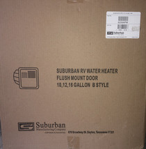 SHIPN24HRS-Suburban 6259APW Polar White 10 Gallon Flush Mount Water Heater Door - £71.12 GBP