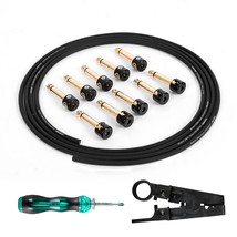 Ghost Fire Solderless Pedalboard Cable Kit - No Cable Stripping Required,6.5ft - £33.56 GBP