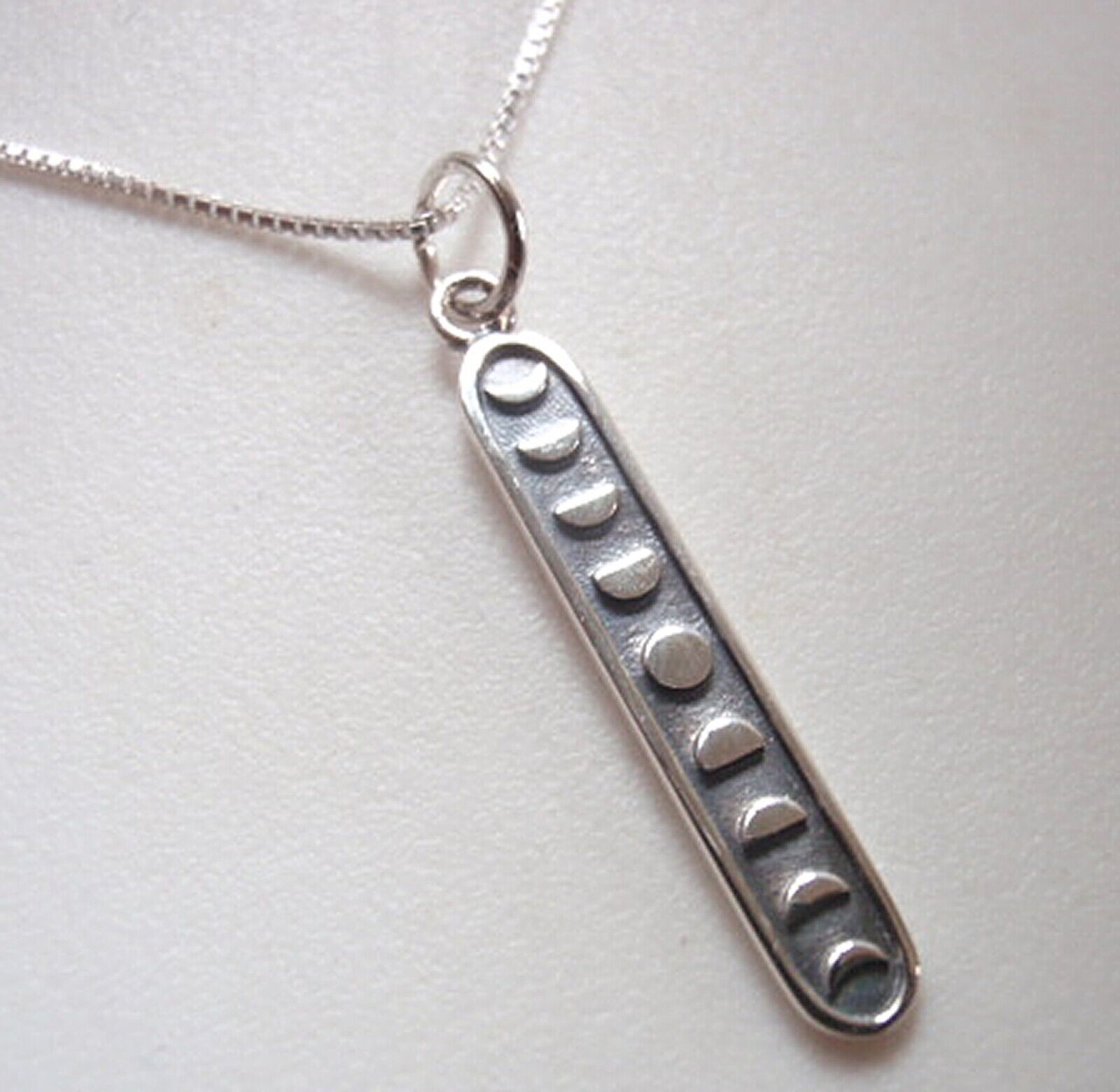 Phases of the Moon 925 Sterling Silver Pendant