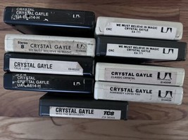 Lot Of 9 Crystal Gayle 8 Track Tapes - $14.50