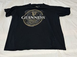 Rare Guiness Black T-shirt Men’s Size LG St James Gate Dublin Foreign Extra - $11.88