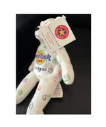 Hard Rock Cafe San Diego Teddy Bear Plush Stuffed Animal Peace Sign Coll... - $18.81
