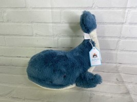 Jellycat Small Wally Whale Blue White Plush Stuffed Animal Toy NEW - £19.08 GBP