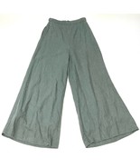 Carreli Linen Palazzo Culottes wide leg pants size 2 sage green - $45.00