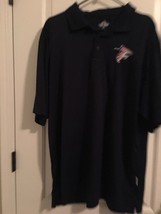 Russell Men&#39;s Blue Short Sleeve Polo Shirt Atlanta Falcons Size XXL - £30.20 GBP