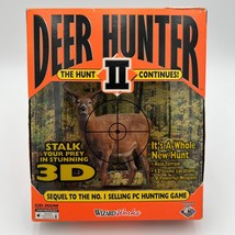 VTG 90s Deer Hunter II 2 The Hunt Continues (PC, 1998) Big Box WIndows 95/98 - £9.72 GBP