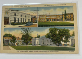 Postcard A Collage of Interesting Museum Sites in Springfield MA. Posted 1940 - £1.99 GBP