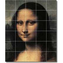 Leonardo Da Vinci Woman Painting Ceramic Tile Mural P05496 - £239.25 GBP+