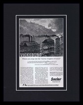 1960 Sinclair Oil / Vicksburg MS Framed 11x14 ORIGINAL Vintage Advertise... - $44.54
