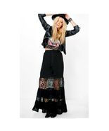 NEW Black Lace Panel Maxi Skirt Size 8 - $29.61 CAD