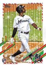 2021 Topps Holiday #HW182 Jazz Chisholm RC Rookie Card Miami Marlins ⚾ - £0.66 GBP