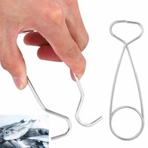 2 Pc Camping Fish Mouth Spreader Jaw Hanging Pot Hanger Hook Stainless Steel 8&quot; - £17.63 GBP