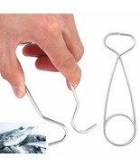 2 Pc Camping Fish Mouth Spreader Jaw Hanging Pot Hanger Hook Stainless S... - £17.42 GBP