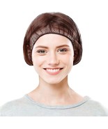 Dark Brown Nylon Hair Nets 28&quot; - Pack of 100 Hairnet Caps /w Elastic Edg... - £15.87 GBP