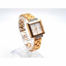 Womens Gruen Watch 20mm New Battery Reversible Band Gold And Two-Tone GR... - $17.10