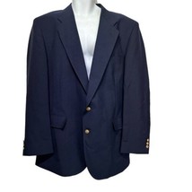 david taylor navy blue gold button blazer sport coat Size 44L - $39.59