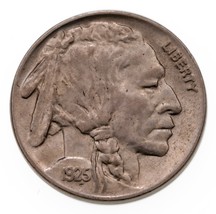 1925 5C Buffalo Nickel En Choix Bu État, Excellent Oeil Appeal &amp; Luster - $104.93