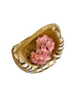 Vintage Artisan Made Miniature Pottery Basket with Handle - £14.99 GBP