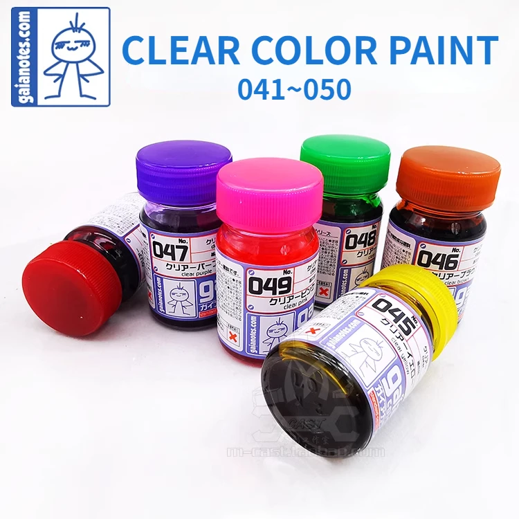 GAIA Paint 041~050 Clear Color Lacquer Paint 15ml Plastic Model Hand Coa... - £12.47 GBP