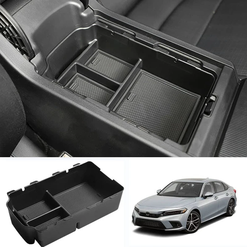 Center Console Organizer Armrest Storage Box for Honda Civic 11th Gen - £27.28 GBP