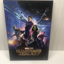 Marvel Guardians of The Galaxy The Infinity Saga wood wall art 13x19 Mov... - £21.13 GBP