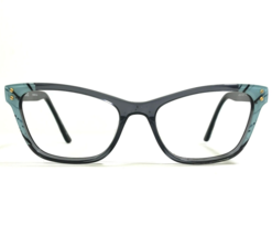 L.A.M.B Eyeglasses Frames LA075 GRY Blue Marble Clear Grey Cat Eye 53-17... - £25.90 GBP