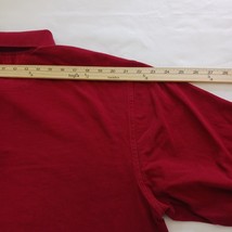 St. John's Bay Sueded Jersey Men's Red Cotton Collar Shirt Long Sleeve Size 2XLT image 11
