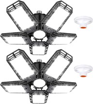 Led Garage Lights, 2 Pack, 160W 16000Lm 6500K Deformable Led Garage Ceiling - €26,48 EUR