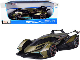 Lamborghini V12 Vision Gran Turismo Matt Green Metallic 1/18 Diecast Model Ca... - £46.79 GBP