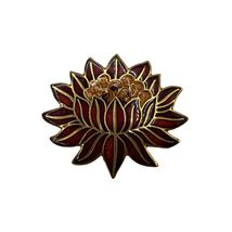 MMA Metropolitan Museum of Art 1985 Lotus Flower Egyptian Brooch Pendant... - $18.73