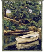 40x52 BARCA Y PALMERAS Boat Tropical Tapestry Wall Hanging  - £131.80 GBP