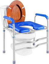 Raised Toilet Seat with Safety Frame Handle 400 Lb Capacity for Elderly/... - $957.72 MXN
