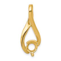 14k Holds 5.8mm Stone Fancy Slide Mounting Fits up to 2mm Regular/6mm Fa... - $8,442.75 MXN