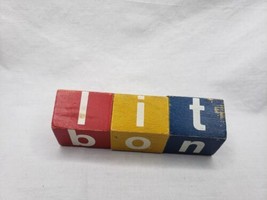 1970&#39;s Wooden Twist Puzzle Toy Spell Words by GALT TOYS Made in Malta  - £18.51 GBP