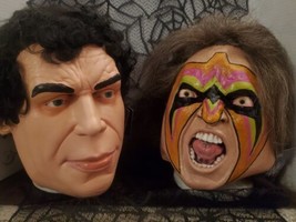 WWE Legends Ultimate Warrior Vs  Andre The Giant Mask Set Trick Or Treat Studios - £69.00 GBP