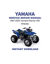 1987-2004 Yamaha Warrior 350 YFM350 Service Repair Manual - €7,79 EUR