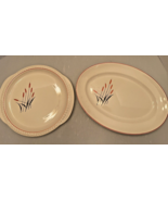 VTG Universal Cambridge Cattail Sears Roebuck 2pc Platters - €24,35 EUR