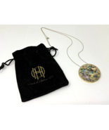 House of Harlow 1960 Abalone Starburst Pendant Necklace. 14k Gold Plated... - $37.99