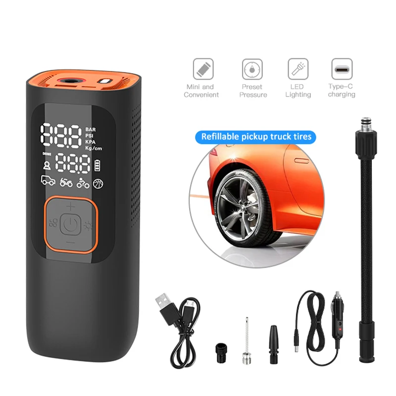 Vehicle Supplies Car Tyre Inflator Tires Portable Air Compressor Tire Pump Motor - £151.49 GBP