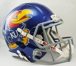 *Sale* Kansas Jayhawks Full Size Speed Replica Ncaa Football Helmet Riddell! - £105.30 GBP