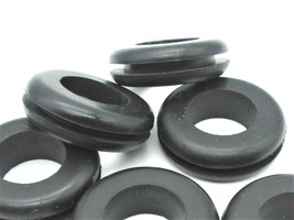 1 1/4&quot; Rubber Wire Grommets 7/8” ID w 1/8” Groove Panel Bushings Oil Resistant - £9.23 GBP+