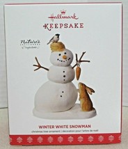 Hallmark 2017 Ornament Winter White Snowman New Ship Free Marjolein Bastin ⛄️ - £31.28 GBP