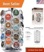 Premium Stainless Steel Coffee Pod Carousel - 36 K-Cup Capacity, Space S... - $45.00