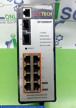 Soltech SFC8000HP S-Ring Managed Industrial POE Gigabit Ethernet Switch ... - $899.00